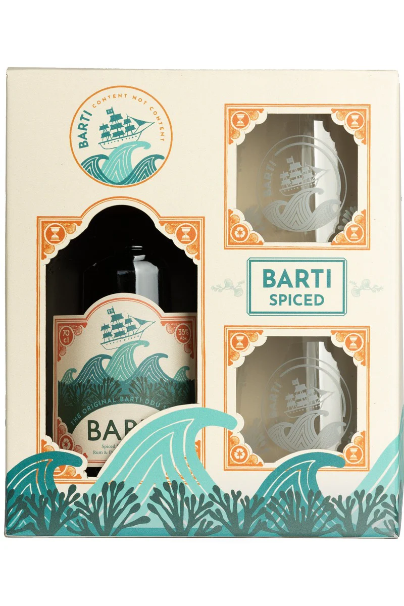 Barti Spiced Spirit Drink with Rum Gift Set
