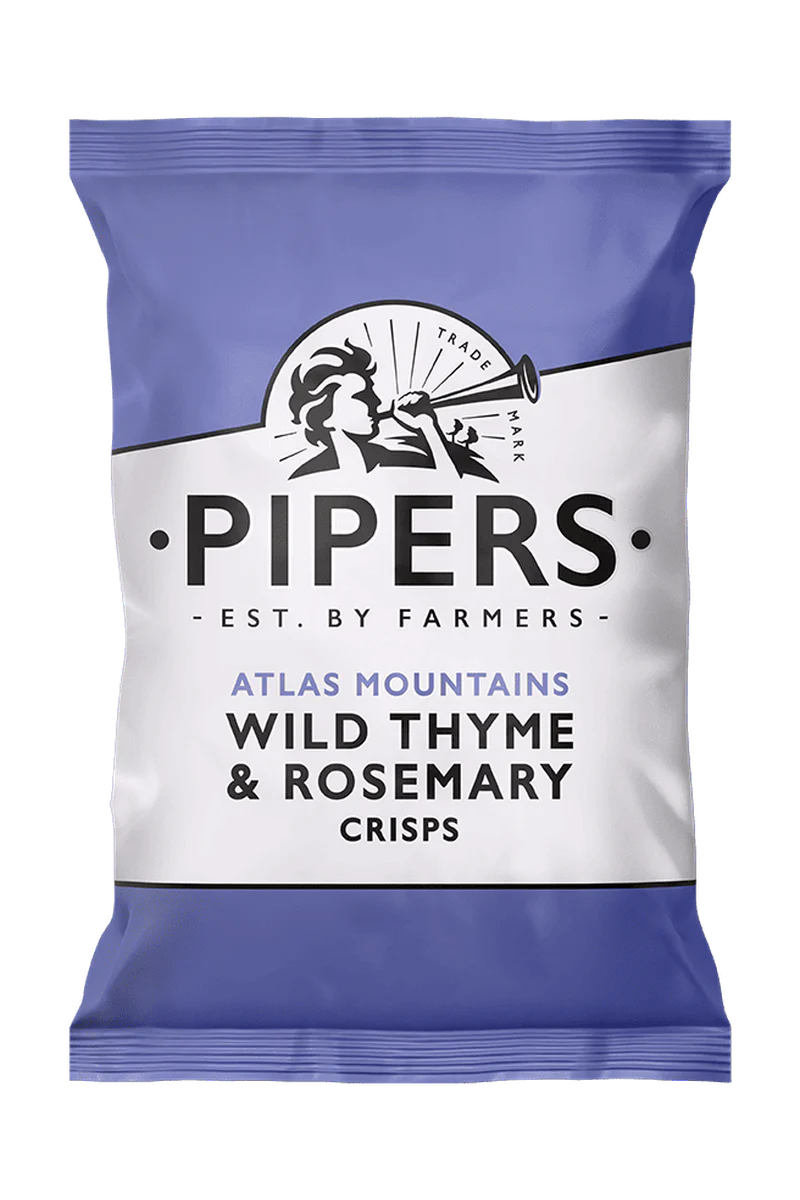 Piper's Atlas Mountains Wild Thyme & Rosemary Crisps 150g