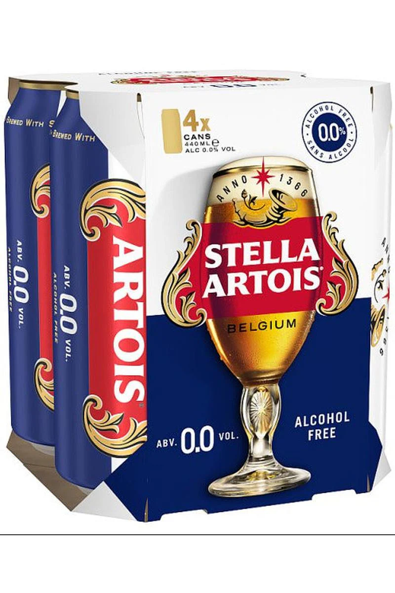 Stella 0% 4 x 440ML Cans