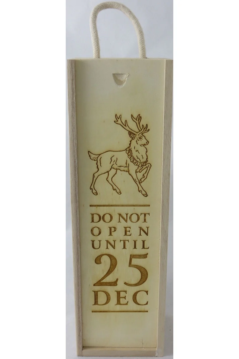 Wooden Gift Box - 'Do Not Open Until 25th Dec'